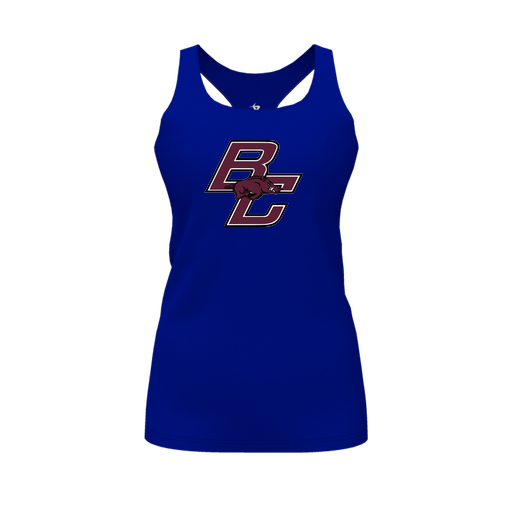 [FT0TRBRY-FYS-LOGO2] Decker Racerback Tank Top (Female Youth S, Royal, Logo 2)