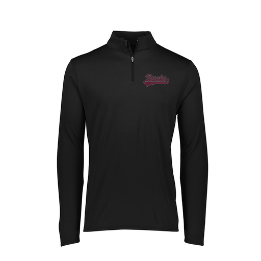 [FTLQFLBK-FAXS-LOGO3] Decker Women's Flex-Lite 1/4 Zip Shirt (Female Adult XS, Black, Logo 3)