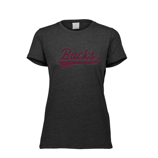 [FTSCUBBK-FAXS-LOGO3] Decker Women's Tri-Blend T-Shirt - Short Sleeve (Female Adult XS, Black, Logo 3)