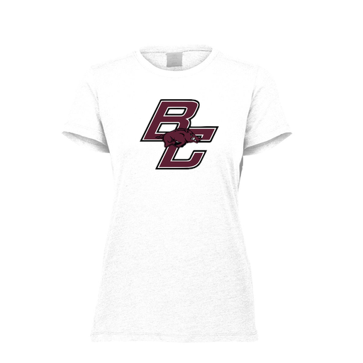 [FTSCUBWH-FAXS-LOGO2] Decker Women's Tri-Blend T-Shirt - Short Sleeve (Female Adult XS, White, Logo 2)