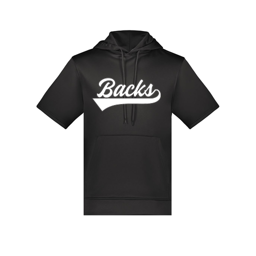 [6871.080.S-LOGO1] Men's Dri Fit Short Sleeve Hoodie (Adult S, Black, Logo 1)