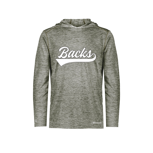 [FOLHCGGY-AS-LOGO1] Decker Men's Charge Hoodie (Adult S, Gray, Logo 1)