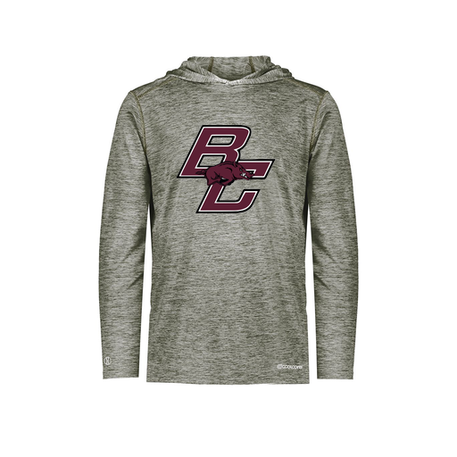 [FOLHCGGY-AS-LOGO2] Decker Men's Charge Hoodie (Adult S, Gray, Logo 2)