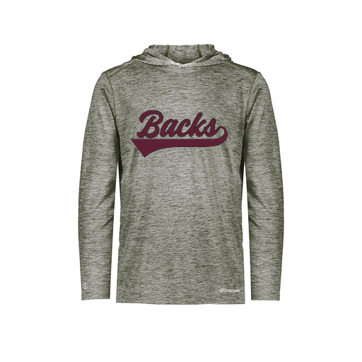 [FOLHCGGY-AS-LOGO3] Decker Men's Charge Hoodie (Adult S, Gray, Logo 3)