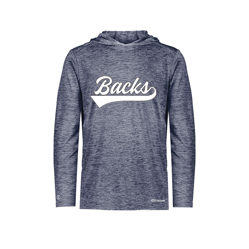 [FOLHCGNV-YS-LOGO1] Decker Youth Charge Hoodie (Youth S, Navy, Logo 1)