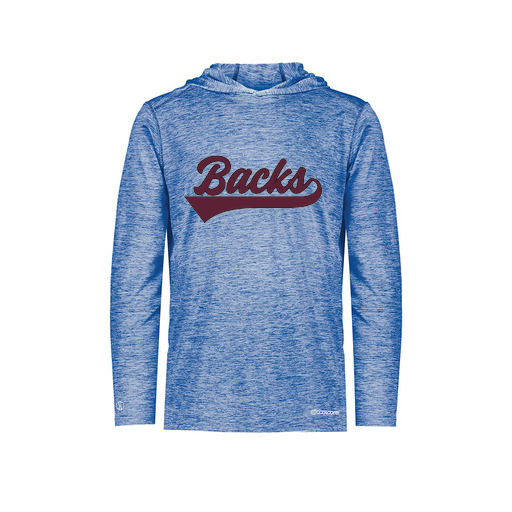 [FOLHCGRY-YS-LOGO3] Decker Youth Charge Hoodie (Youth S, Royal, Logo 3)