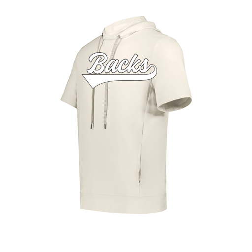 [222605-WHT-YS-LOGO1] YOUTH VENTURA SOFT KNIT SHORT SLEEVE HOODIE (Youth S, White, Logo 1)