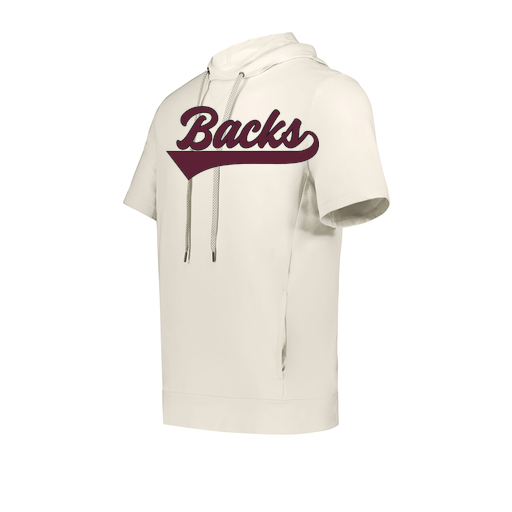 [222605-WHT-YS-LOGO3] YOUTH VENTURA SOFT KNIT SHORT SLEEVE HOODIE (Youth S, White, Logo 3)