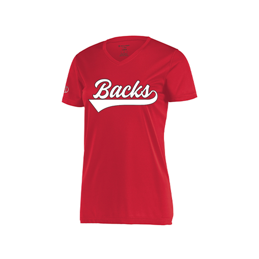 [222820.083.S-LOGO1] Ladies Movement Dri Fit Shirt (Female Adult S, Red, Logo 1)