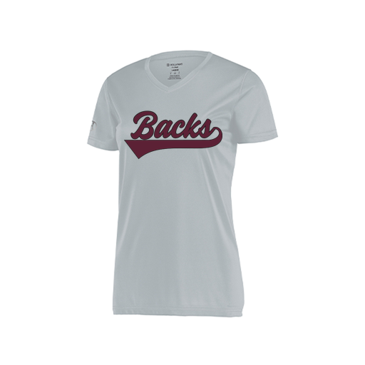 [222820.099.S-LOGO3] Ladies Movement Dri Fit Shirt (Female Adult S, Silver, Logo 3)