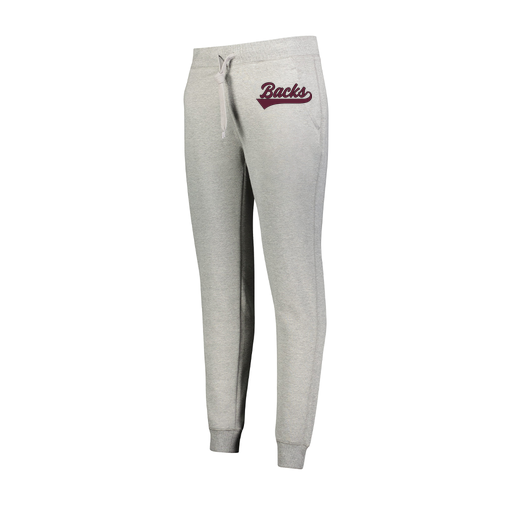 [229748.017.XS-LOGO3] Ladies 60/40 Fleece Jogger (Female Adult XS, Silver, Logo 3)