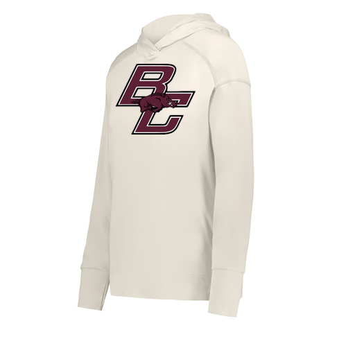[222798-WHT-FAXS-LOGO2] Ladies Ventura Thin Knit Hoodie (Female Adult XS, White, Logo 2)