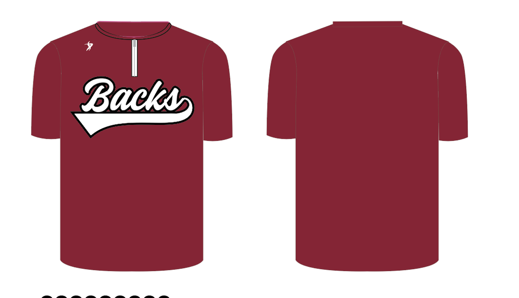 Border City Backs - Cardinal Shortsleeve 1/4 Zip