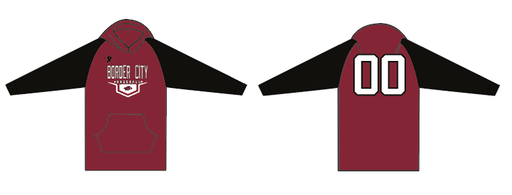 Border City Backs 2025 - Cardinal Hoodie (Black Sleeves)