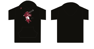 Border City Backs 2025 - Black Shortsleeve Hoodie